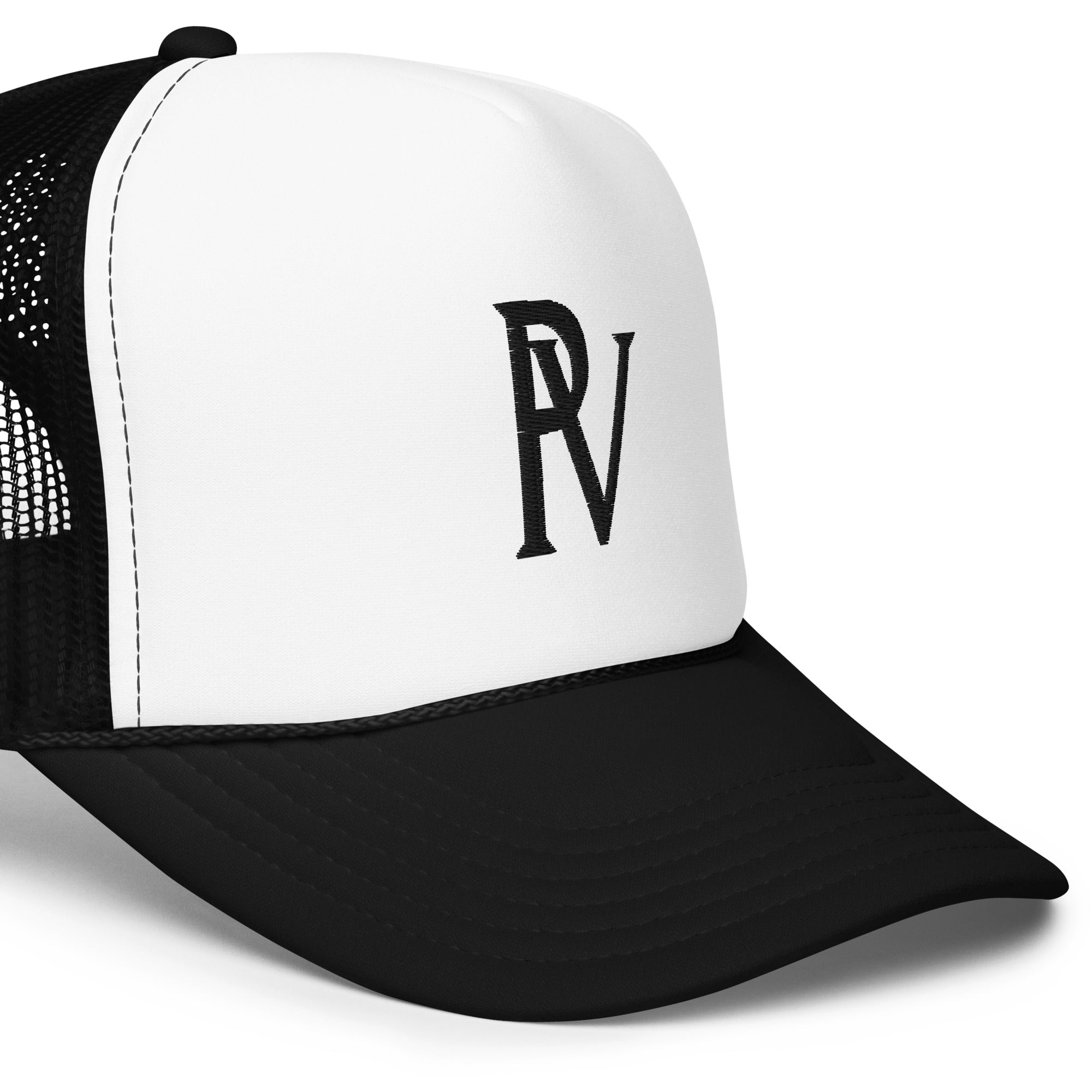 ★Wai Kei★ Pochaco Sticker Graphic Trucker Cap Black YKBE05 foam-trucker-hat-black-one-