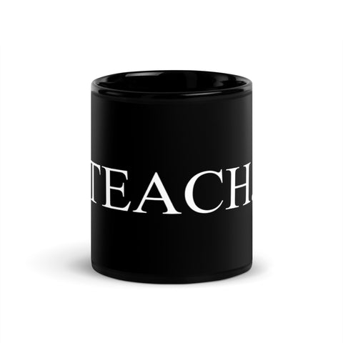 TEACH. II Black Glossy Mug AW22