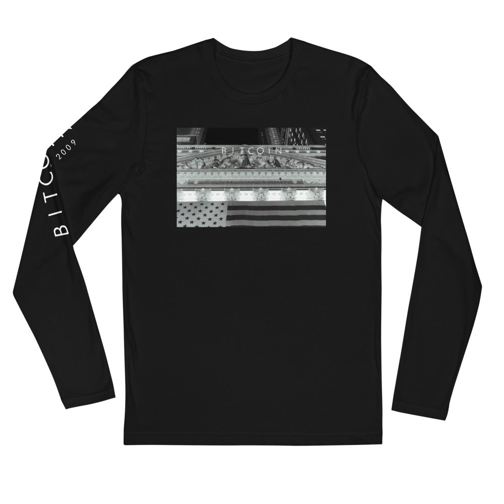 Bitcoin NY Exchange LS T-Shirt – HMG Studios