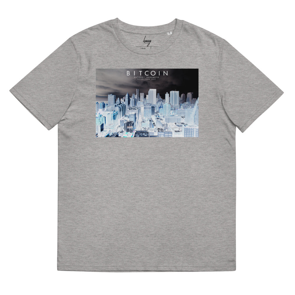 Bitcoin Skyline 2 Organic T-Shirt – HMG Studios